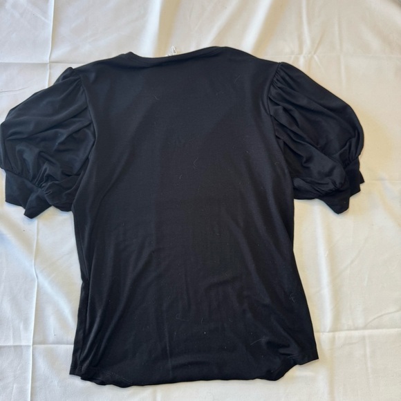 FRAME PUFF SLEEVE BLACK TOP SIZE XS - Picture 8 of 11